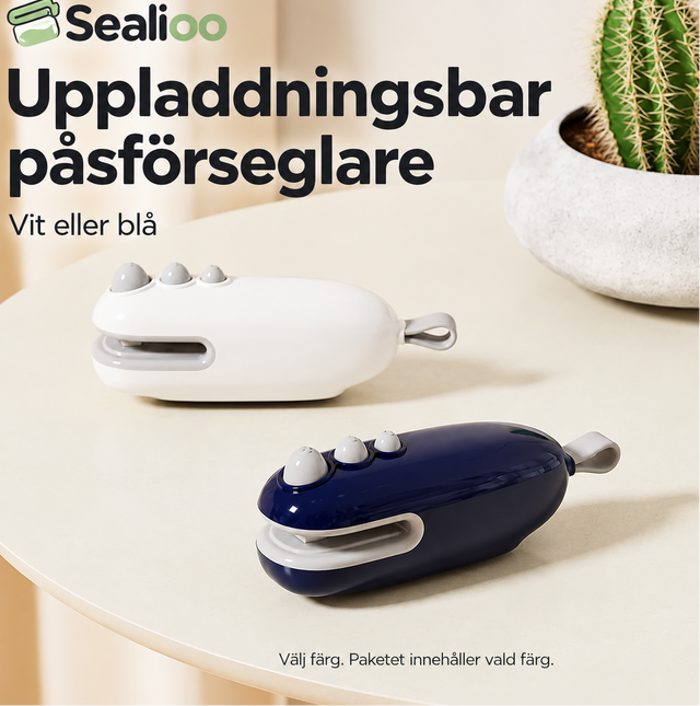 Sealioo™ – Uppladdningsbar påsförseglare